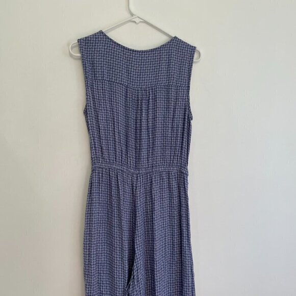 GAP Sleeveless Wrap Jumpsuit Periwinkle Blue / Purple Surplice Cropped NO BELT M - Picture 12 of 13